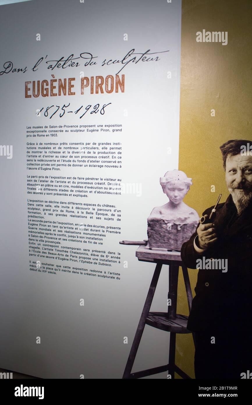 Eugène PIRON (1875-1928),french sculptor at Musée de l'Emperi in ...